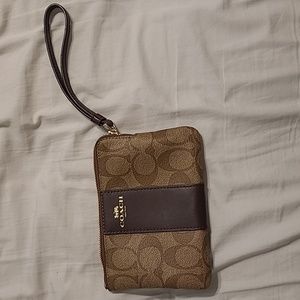 Small coach wristlet